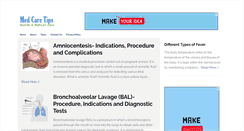 Desktop Screenshot of medcaretips.com
